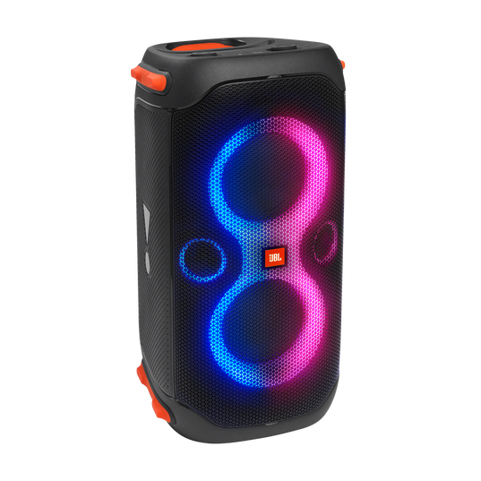 JBL Partybox 110  Altavoz para fiestas portátil con un potente sonido de  160 W, luces incorporadas y diseño a prueba de salpicaduras.