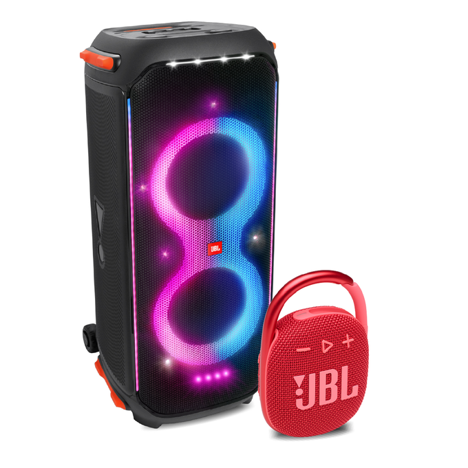 KIT JBL Partybox 110 + Clip 4 Red