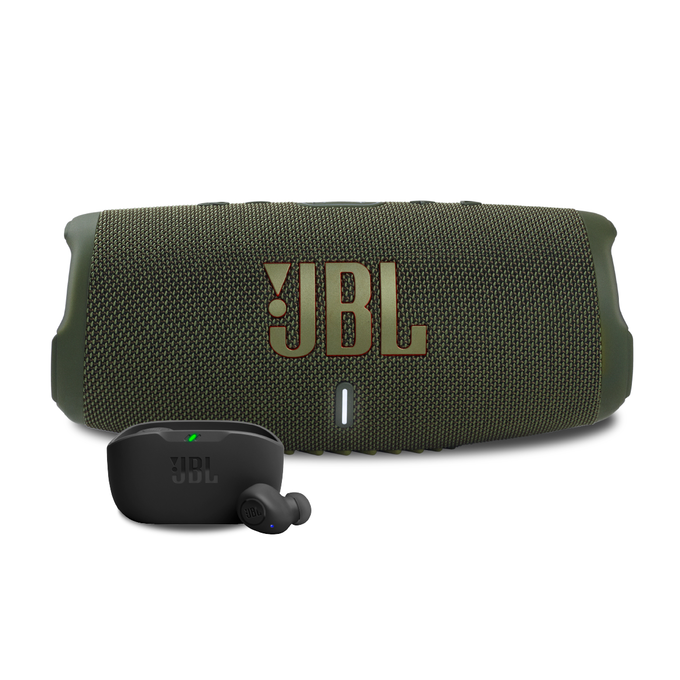 KIT JBL Charge 5 Green + Vibe Buds Black