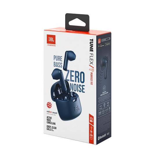 JBL Tune Flex - Blue - True wireless Noise Cancelling earbuds - Detailshot 15 image number null