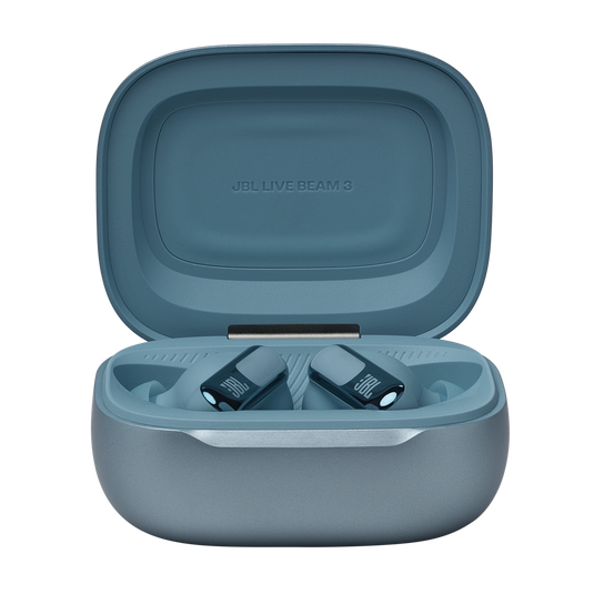 JBL Live Beam 3 - Blue - True wireless noise-cancelling closed-stick earbuds - Detailshot 3 image number null