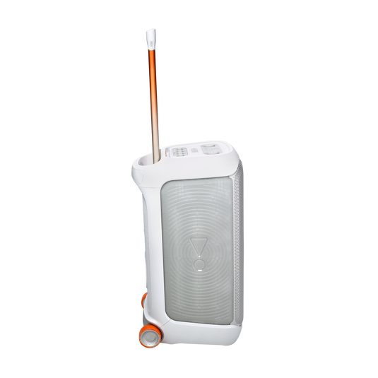 JBL PartyBox Stage 320 - White - Portable party speaker with wheels - Detailshot 9 image number null