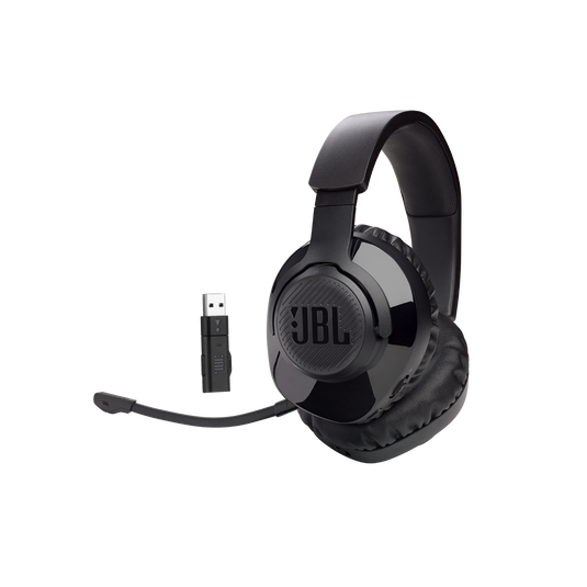 JBL Quantum 350 Wireless - Black - Wireless PC gaming headset with detachable boom mic - Detailshot 13 image number null