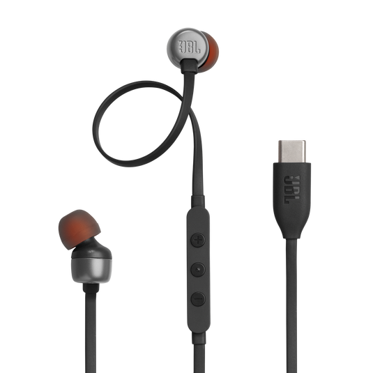 JBL Tune 310C USB - Black - Wired Hi-Res In-Ear Headphones - Hero image number null