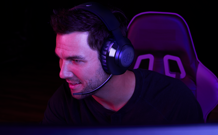 JBL Quantum 350 Wireless Decide si quieres que te escuchen o no, con un micrófono de asta desmontable con modo silencio - Image