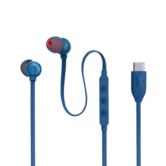 JBL Tune 310C USB - Blue - Wired Hi-Res In-Ear Headphones - Detailshot 6 image number null
