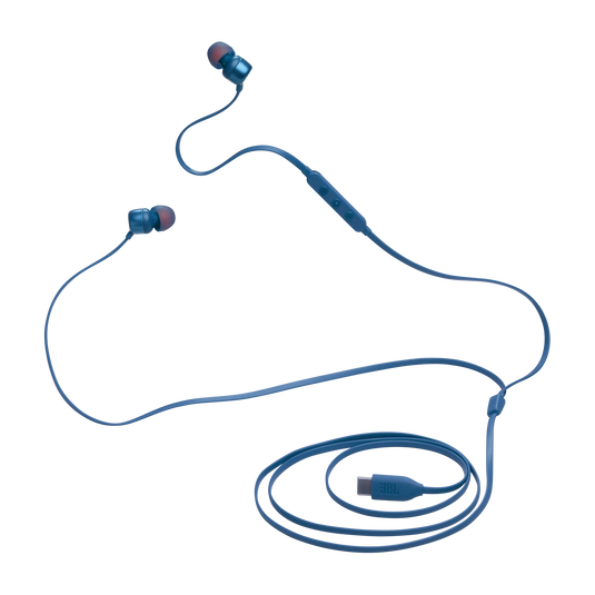JBL Tune 310C USB - Blue - Wired Hi-Res In-Ear Headphones - Detailshot 5 image number null