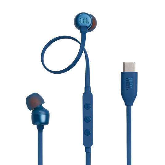 JBL Tune 310C USB - Blue - Wired Hi-Res In-Ear Headphones - Hero image number null
