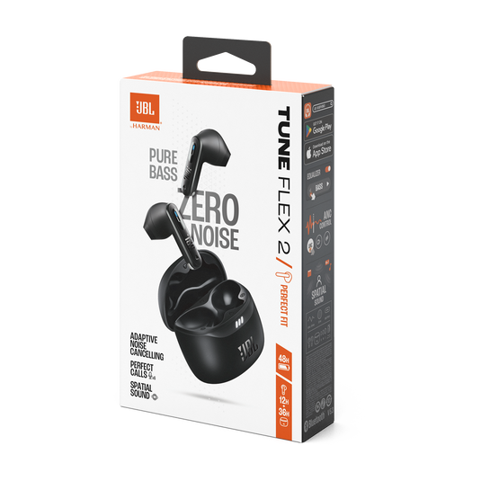JBL TUNE FLEX 2 ワイヤレスイヤホン 黒 新品未開封 保証書付き JBL Tune Flex 2 | Auriculares True Wireless con cancelación de ruido
