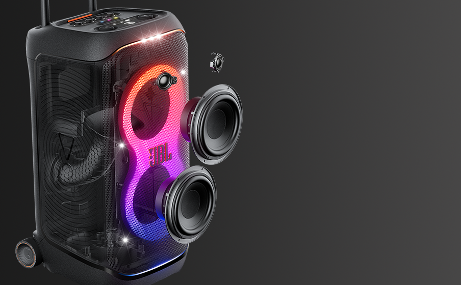 JBL PARTYBOX STAGE 320 ワイヤレススピーカー JBL PartyBox Stage 320 | ホイール付きポータブルパーティースピーカー