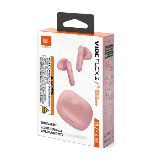 JBL Vibe Flex 2 - Pink - True Wireless Earbuds - Detailshot 15 image number null